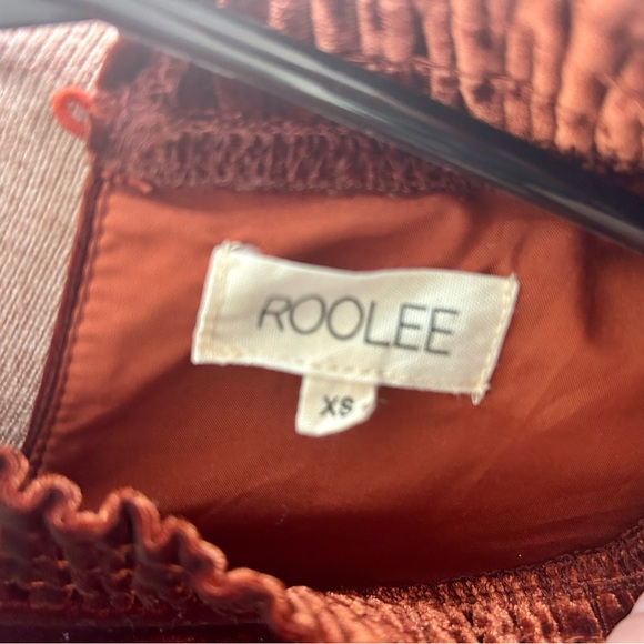 Roolee Penthouse of Your Heart Velvet Blouse - Maroon / XS - Picture 2 of 4